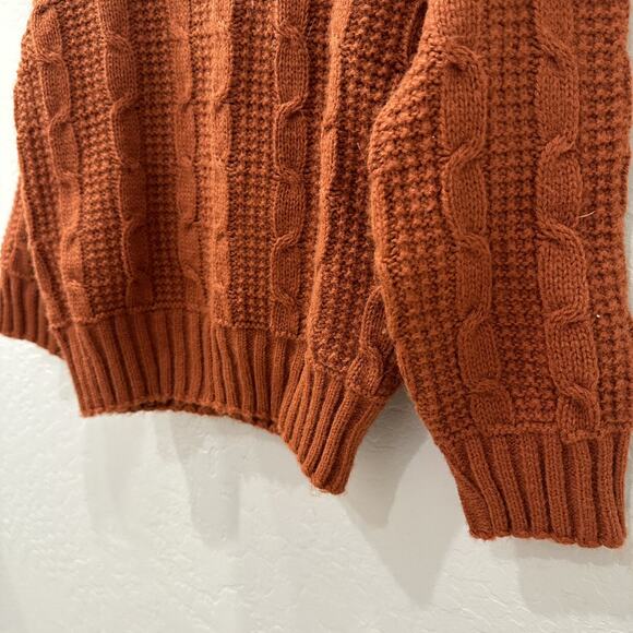 Man-Lee Sportswear Burnt Orange Knit Sweater - Picture 4 of 6